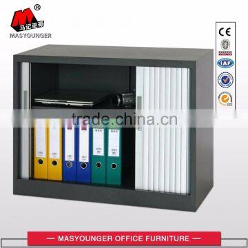 Office furniture grey color tambour door cupboard small cabinet under desk