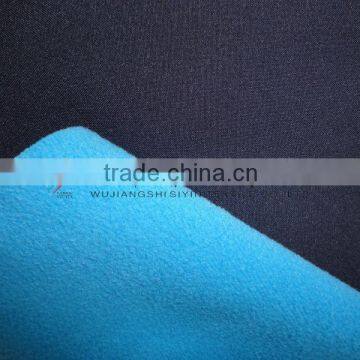 bonded high stretch plain fabric polar fleece jackets fabric