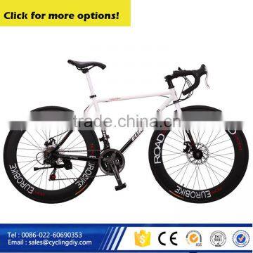 Steel 700C road racing bike with disc brake