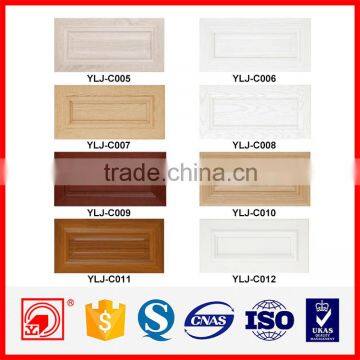 2016 wood grain aluminum frame kitchen cabinet doors