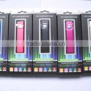 Colorful 3000mah Portable Power Bank For Cell Phone degital camera, PDA, PSP MP3, MP4 Ipad Ipod DV etc