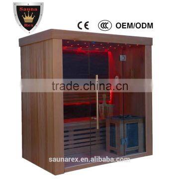 2 person Far Infrared Sauna Room glass