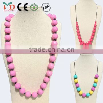 China Manufacturer BPA Free Silicone Necklace/Fashion Necklaces 2014