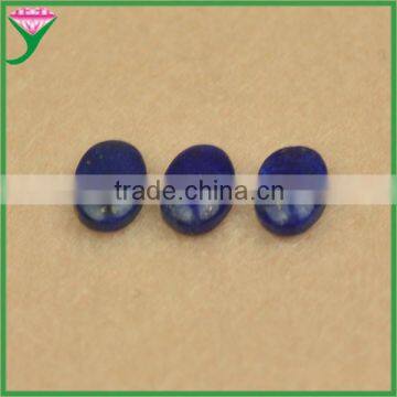 Oval flat back cabochon natural blue lapis lazuli semi precious stone