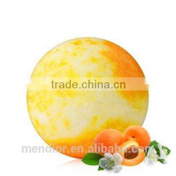 Mendior Apricot and sweet almond oil Bath Bombs with mixed color Natural Bath Fizzers OEM Brand