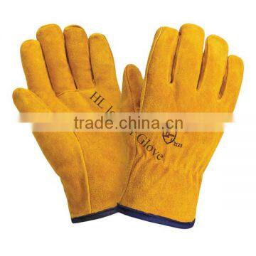 high quality cow leather general work leather drive glove