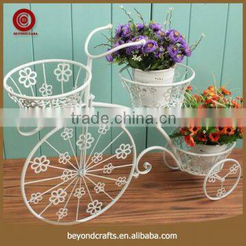 2015 outdoor decorative wrought iron bicycle modeling plant stand                        
                                                Quality Choice