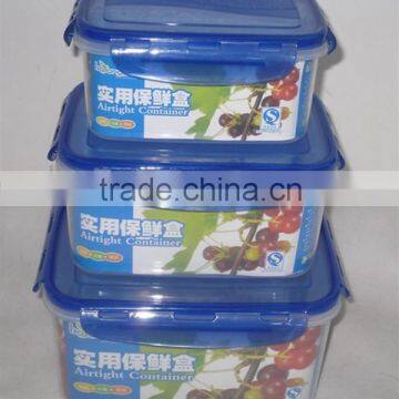BPA free rectangle plastic storage box/plastic food storage containers plastic food storage case fresh box Crisper