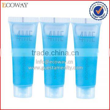 Hotel transparent body lotion tube with custom logo print