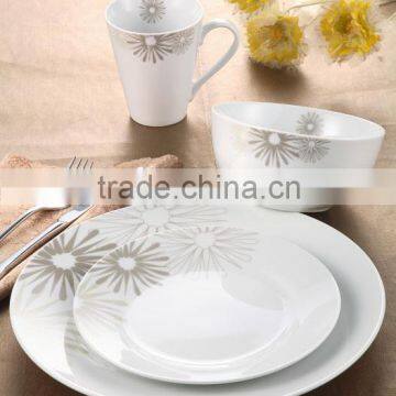 royal white porcelain tableware