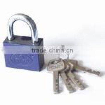 Color-painted square iron padlock