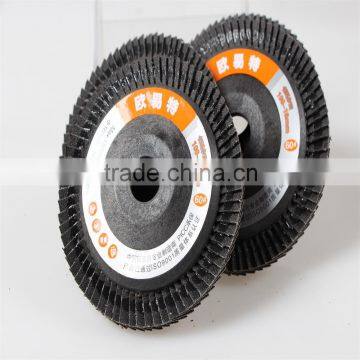 75mm CALCINED ABRASIVE ALUMINIUM FLAP DISC WITH GOODFIBER GLASS SUBSTRATE