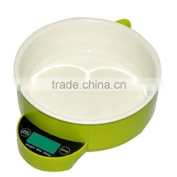 future life digital kitchen scale, electronic health food scale with bowl max weight 5 kg