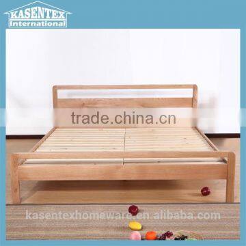 Wooden double bed, solid wood double bed