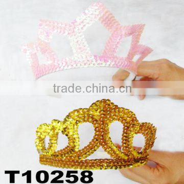 beautiful kids sequin crowns wholesale