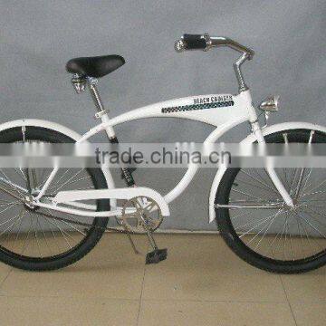 26 inch steel beach cruiser bike