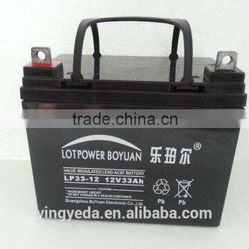 12v 33ah Factory Direct Deep Cycle Battery for Solar PV