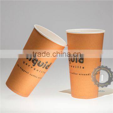 32oz customize hot drink single wall paper cups