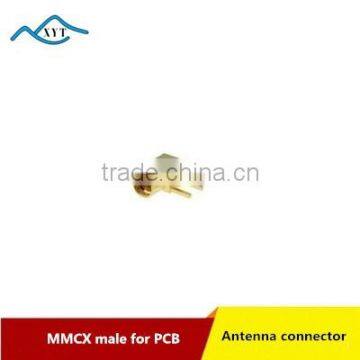 Coax Right Angle MMCX male connector connector for pcb mount