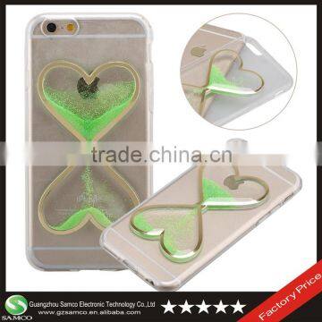 Samco 3D Luminous Moving Glitter TPU Liquid Cell Phone Case Cover for iPhone 6 Plus