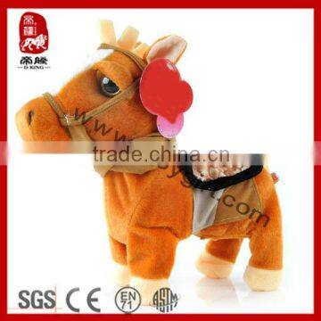 Sedex BSCI factory electric toy musical stuffed animal plush horse toys                        
                                                Quality Choice