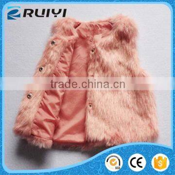 baby girls clothes new design faux fur winter vest