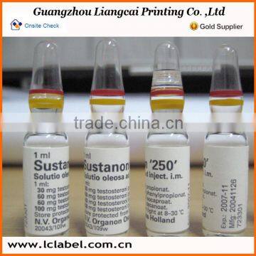 Best Selling Ampoule Label Sticker Paper Ampoule Stickers