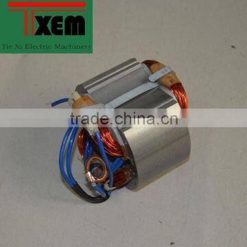 dc motor part stator, armature, wound stator