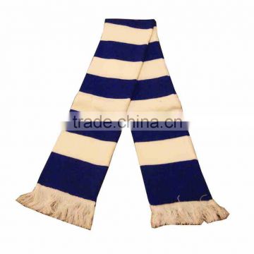 bob trading east asia football fans Knitting scarf china acrylic hand knitting scarf