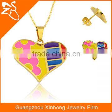 African Jewelry Set Nigerian Wedding Flower Shaped Stainless Steel Costume Jewelry Necklace And Earring Ring Jewelry Set photo-5