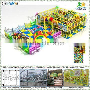 Free design CE & GS standard eco-friendly LLDPE kids indoor playground wood toy