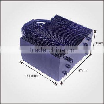 High Strength Anodized Black Surface Aluminum Heatsink With 5 Pcs Heatpipe photo-3