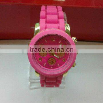 Fashion MK Silicone Gold Watch,1 Piece for MOQ