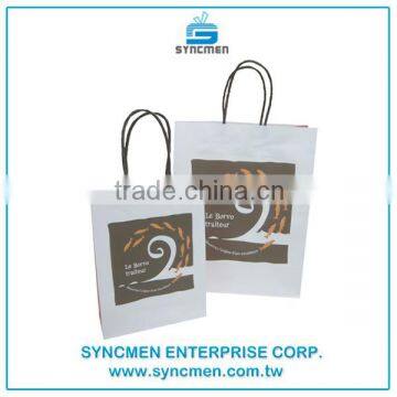 Colorful Taiwan Manufacturer Recycled Carry Kraft Paper Bag photo-4