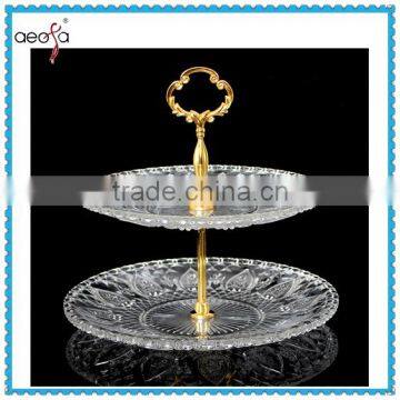 2tier decorative glass cake plate stands western wedding