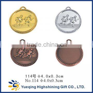 114# Cheap Gold Silver Bronze Sports Factory Directly Sale Metal Medallion Craft Badge Award Repay Race Medal