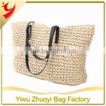 2014 Hot style Soft hollow straw bag