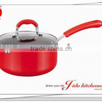 AUMINUM SAUCE PAN WITH SILICON HANDLE