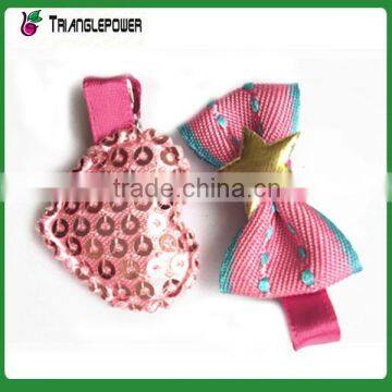 New design cute cotton fabric flower children hair clip set NCA160323