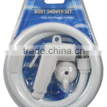 Made in China Bidet shower head with 1.2M PVC hose and bracket