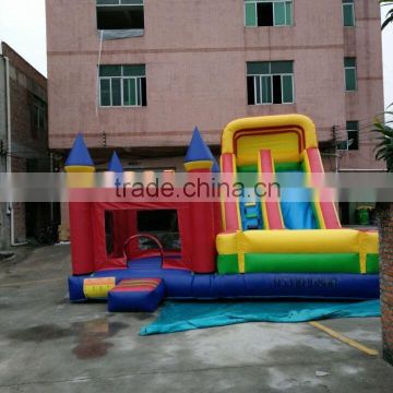 Fashionable commercial newest inflatable tunnel slide obstacle combo