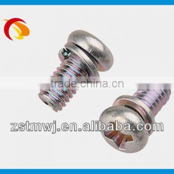 pan head two screw set of color zinc