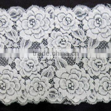 Soft White Floral Fabric Lace for Garments(07627#)