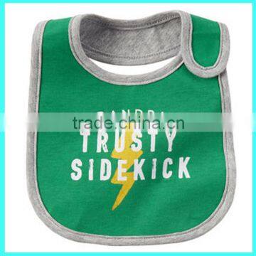 Hot selling bibs with waterproof backing infant snap terry bib wholesale water resistant baby bibs