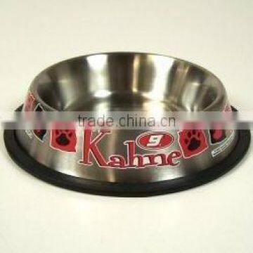 Printed Anti Skid Dog Bowl