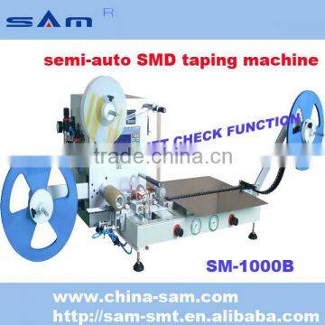 Switch setting Semi-auto smd taping machine