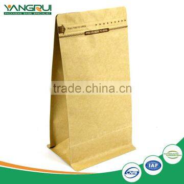 Chinese Factory Oem Production flat bottom kraft paper bag