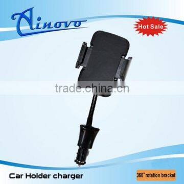 Universal 5v USB car charger car mount holder with charger usb car holder for samsung galaxy tab 2