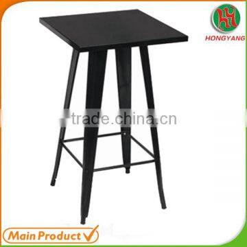 Black Powder Coating Outdoor Metal dining table