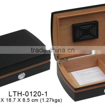 cigar humidor box gift box black matt finish